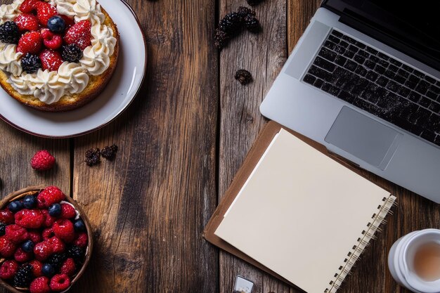 contact desk and laptop